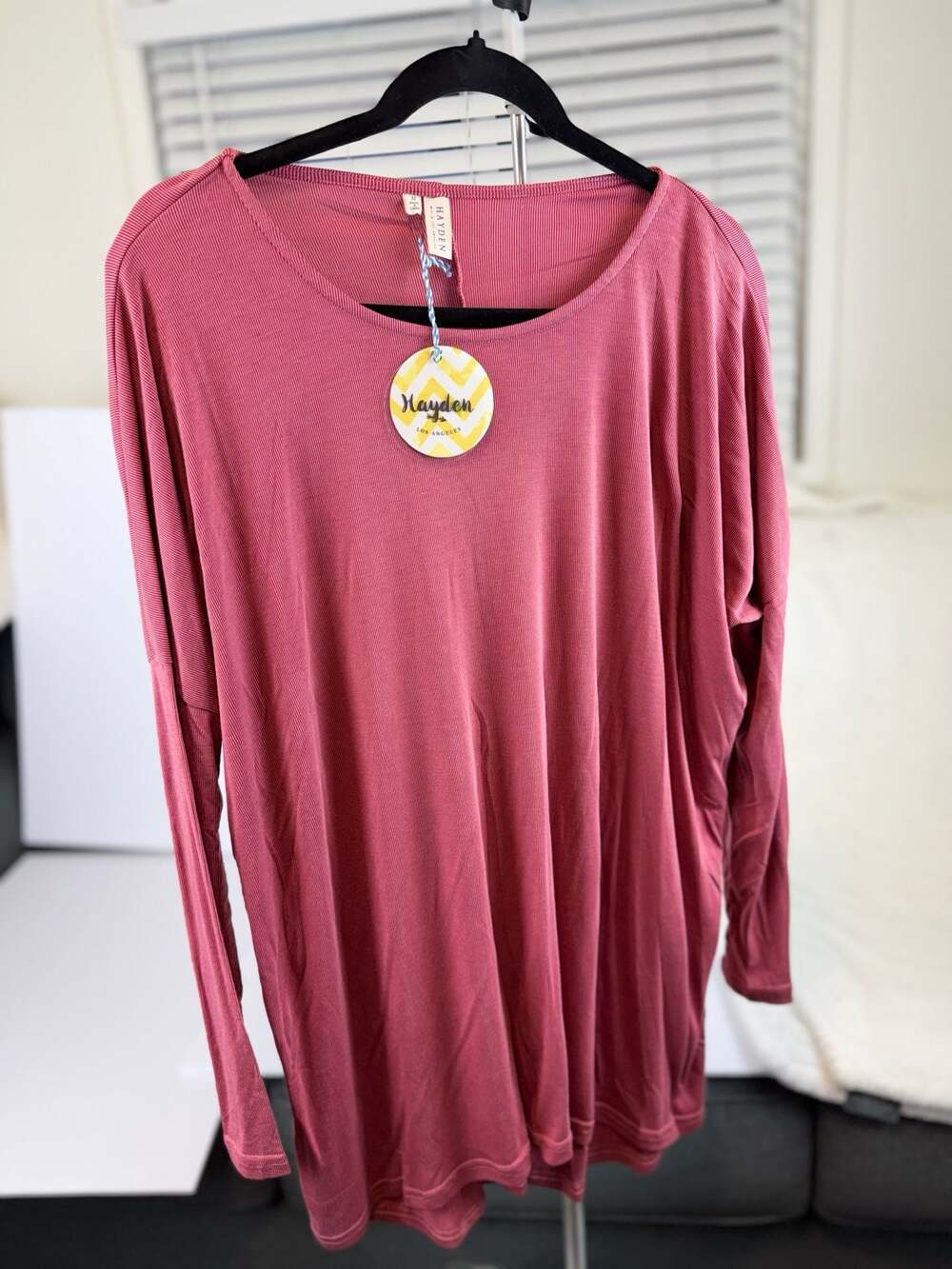 NWT Hayden long sleeve tunic shirt M (8-10) oversized